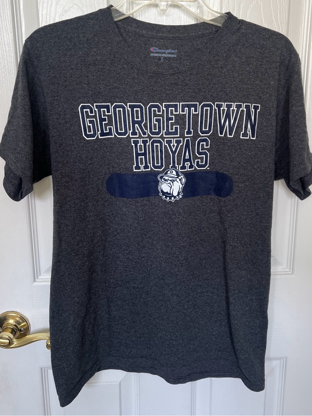 Champion Dri-Fit Georgetown Hoyas Sz   SMALL Short Sleeve T-Shirt gray